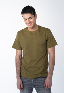 Горчичная мужская футболка